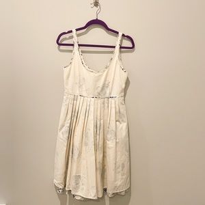 Anthropologie lace up sundress